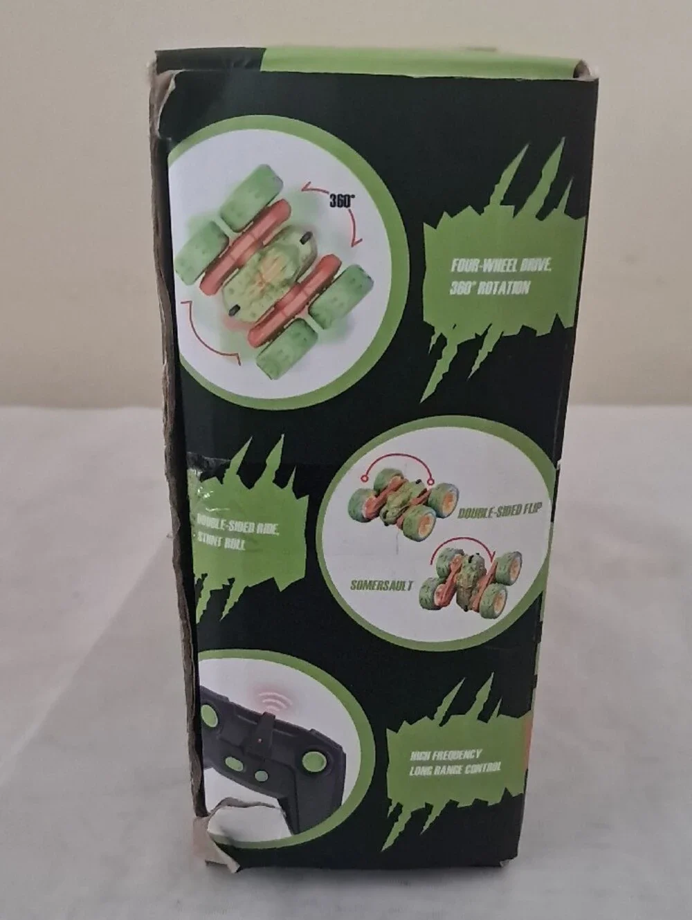 RC Stunt Car Toy - Green